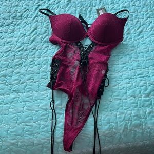 Spencer S Intimates Sleepwear Spencers Pink Lingerie Outfit One Size Poshmark